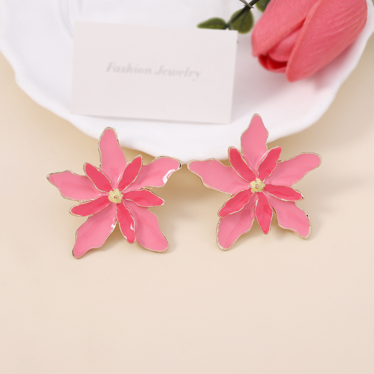 fashion jewelry uk online shopping Unisex Minimalist Retro Gold gold fashion jewelry Plated Flower Ear Studs - Classic Party Wear Zinc Alloy Jewelry costume jewelry yellow