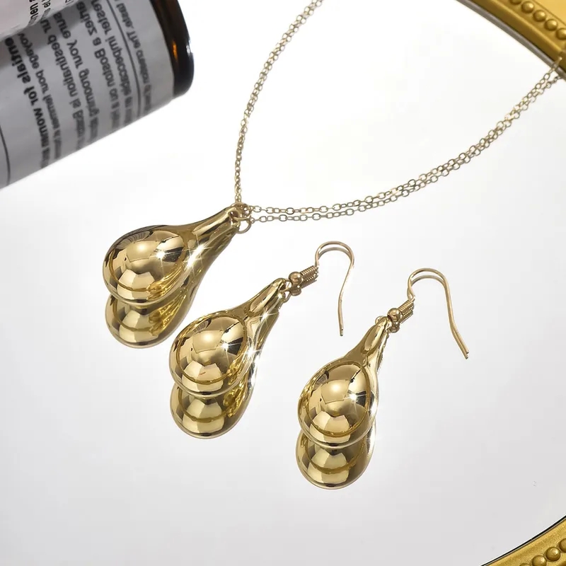 macy's fashion jewelry sale Custom Chic Water 40s jewelry fashion Droplets Resin Iron Jewelry Set - Exclusive Offer on Modern Women's Earrings and Necklace size 5 fashion jewelry