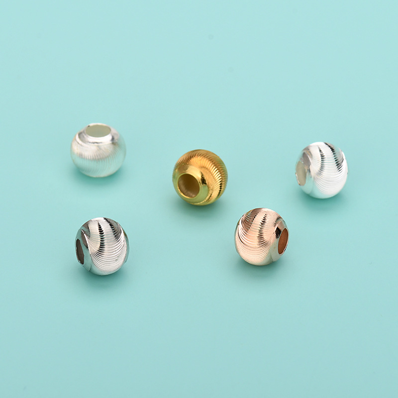 jewellery making for 10 year old Artisan Handmade 22k gold beads for jewelry making 925 Sterling Silver Polished Jewelry Accessories - Available in 4mm, 5mm, 6mm xc jewelry mark