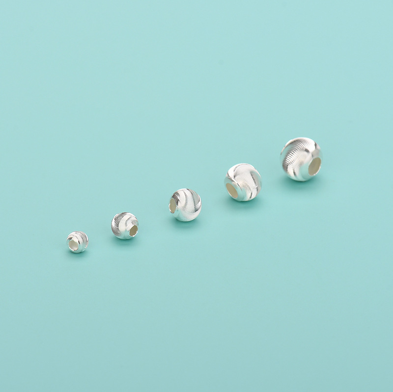 jewelry design 101 Artisan Handmade 925 Sterling Silver Polished Jewelry jewelry making drill Accessories - Available in 4mm, 5mm, 6mm sterling silver beads for jewelry making