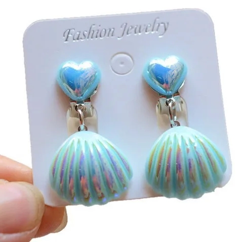 mix fashion jewelry Vintage Retro Resin Ear Cuffs for Girls - Non-Toxic Classic Style in Simple high quality fashion jewelry wholesale Shell Design fashion jewelry trends 2024
