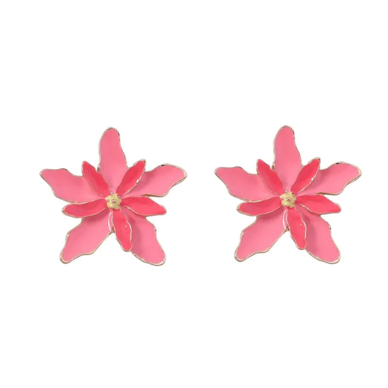 xing fashion jewelry wholesale Unisex Minimalist Retro Gold Plated Flower Ear Studs - Classic Party fashion jewelry in usa Wear Zinc Alloy Jewelry fashion jewelry chanel