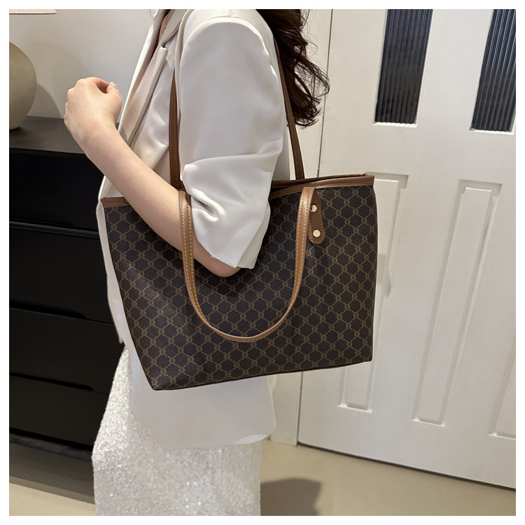 ziploc freezer bags Ethical Vintage Argyle PU Leather Tote - Scratch-Resistant Sleek Medium bags hanger Zipper Bucket Bag bags of sand