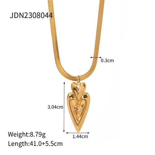 79 fine jewelry Elegant Heart-Shaped Stainless Steel Necklace & Earrings Set - fine jewelry quotes Fast Waterproof Skin-Friendly Jewelry elite fine jewelry