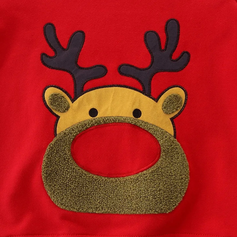 90s kids baby books Branded Edgy Christmas Animal baby kids von maur Cartoon Elk Hoodies & Knitwears - Scratch-Resistant Cotton little baby-kids penipuan
