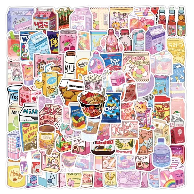 500 Artsy Korean Bear Girl Stickers - Vintage, Edgy, Hand-Engraved for Journals, Luggage & Stationery