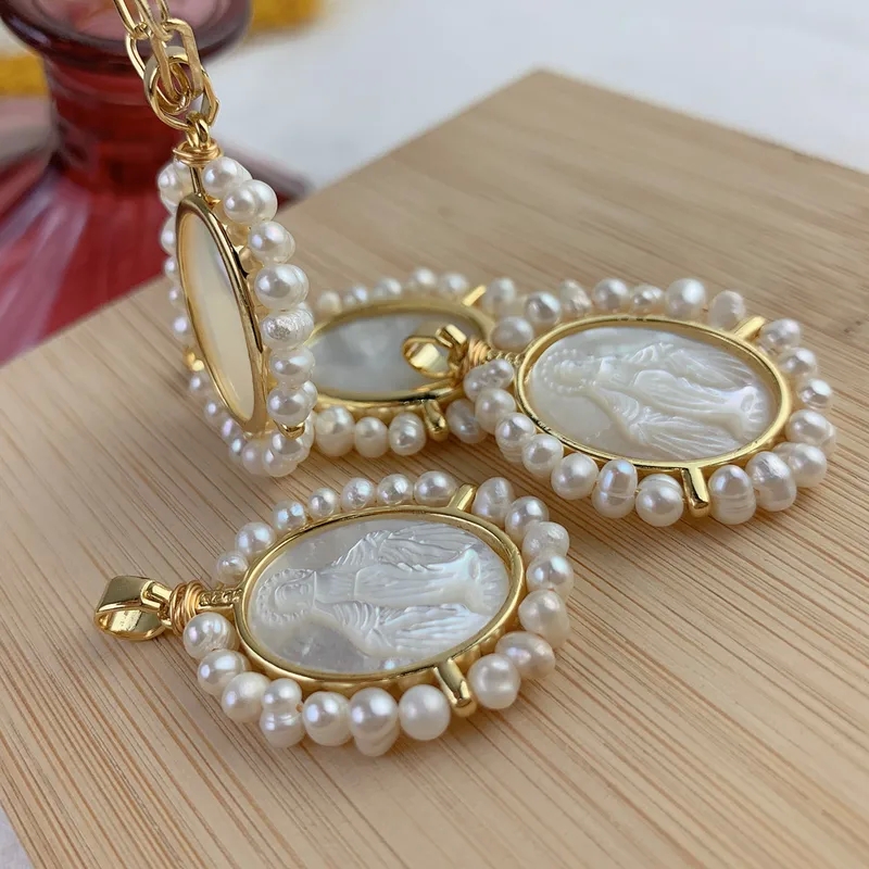 grace fine jewelry Minimalist Hand-Engraved high jewelry vs fine jewelry Oval Pearl Copper Charms - Vintage Vibes & Refined Elegance Jewelry Accessories david's fine jewelry