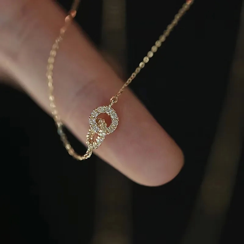 high end jewelry for women Artistic Bohemian Chic 925 Sterling Silver Necklace with Zircon Inlay – Fast high end beads for jewelry making Shipping high end estate jewelry