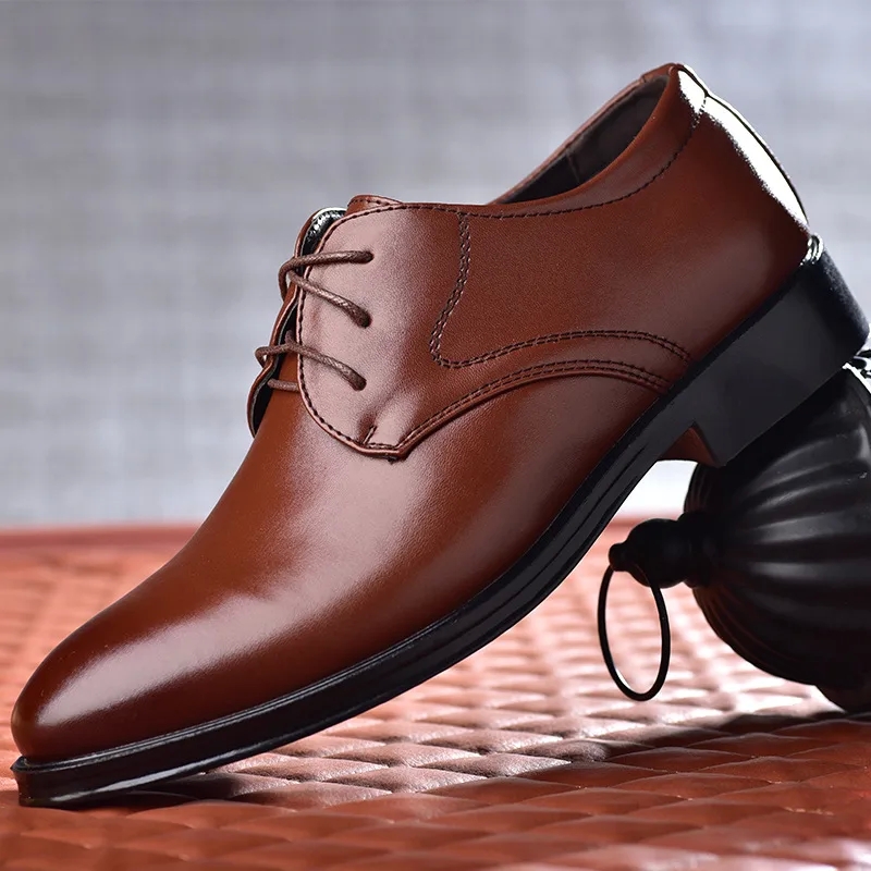 quick Elegant Men's Genuine Leather high-quality Minimalist Round Toe Flats edgy