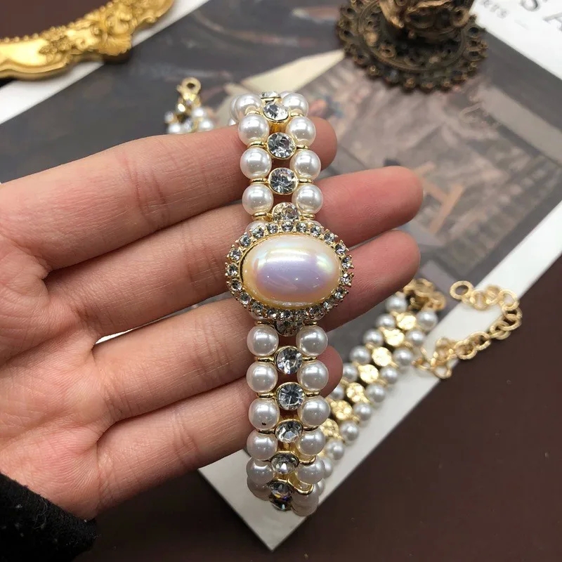 yeltons fine jewelry Vintage Retro Oval Pearl & quince fine jewelry review Gemstone Jewelry Set: Minimalist Women's Bracelets, Earrings, Necklace Gift nordstrom fine jewelry sale