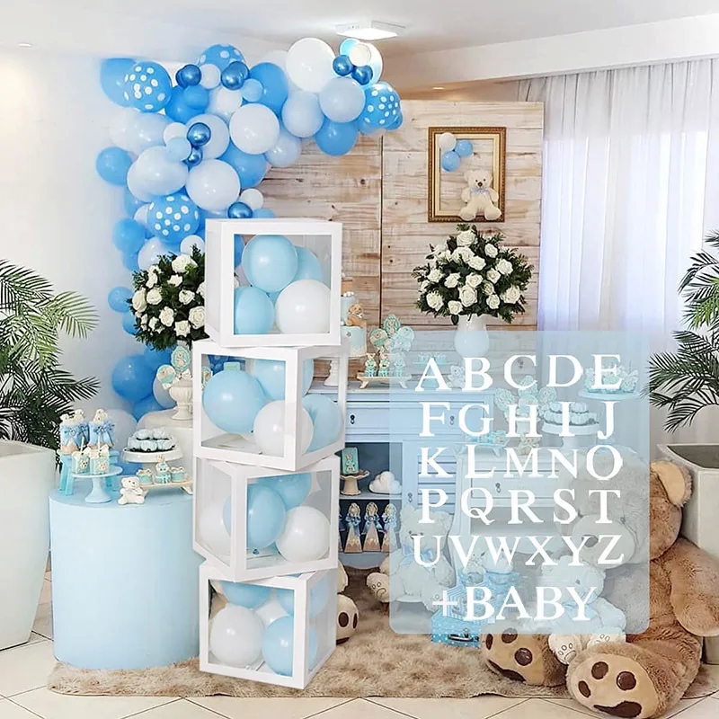Modern Unisex Letter Balloons - Minimalist Sleek Design for Weddings & Festivals