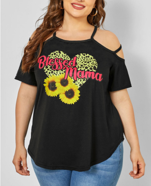 30 church women's clothing Chic 26/28 women's clothing Timeless Polyester Letter Print T-Shirt - Dainty Wholesale Fashion Commute Style greek women clothing