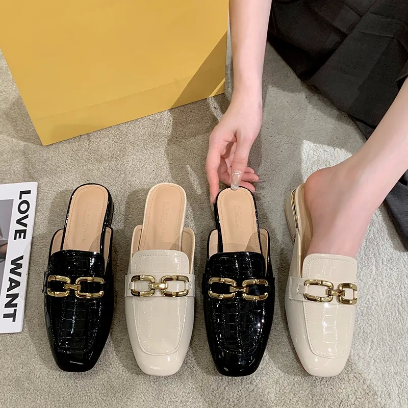 custom-fit Custom Fashionable Women's Vintage-Inspired Slip-On with Polished Finish tailor-made & Metal Button earthy