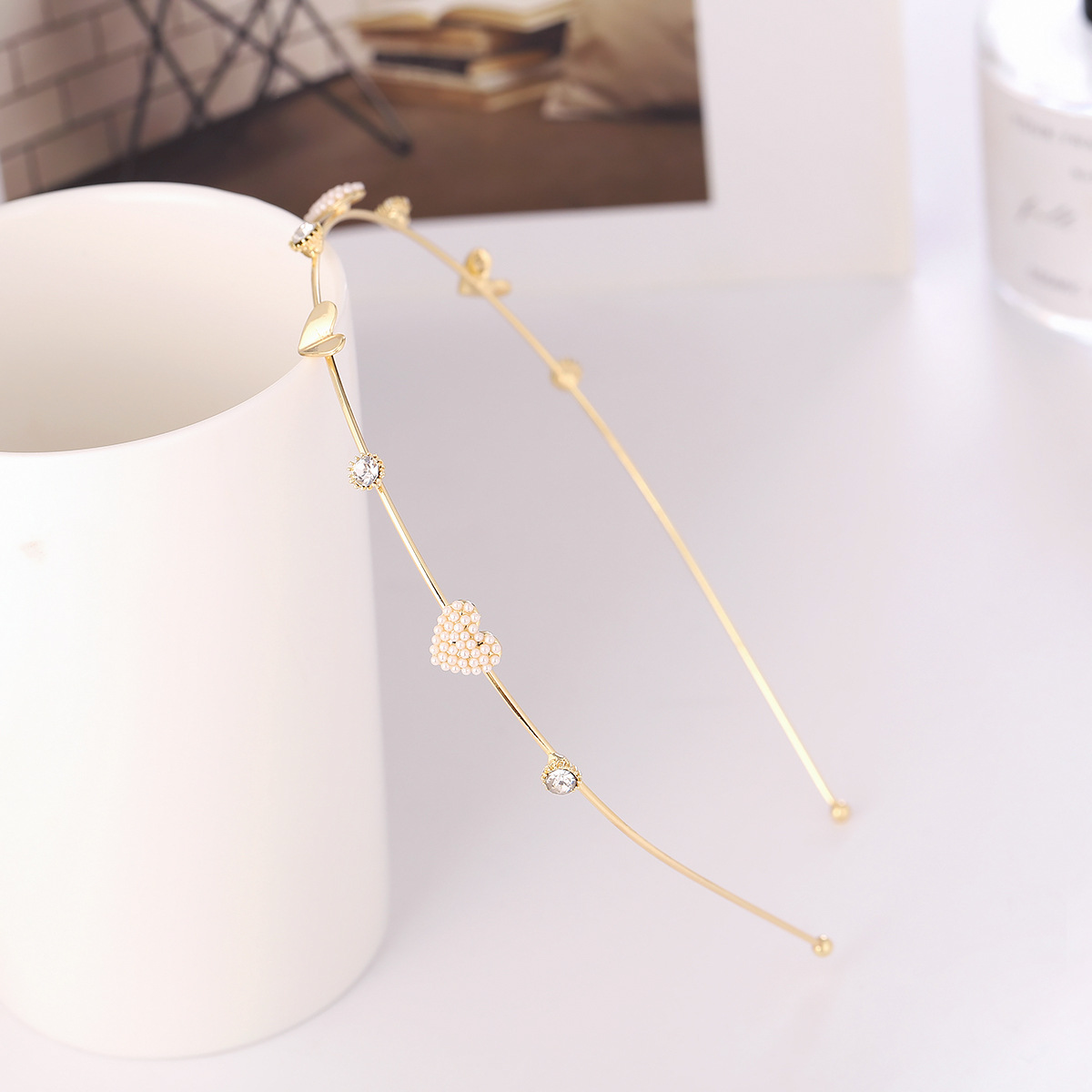 hair accessories logo Eco-Friendly Luxury hair accessories temu Cherry-Plated Hairband: Exclusive, Eye-Catching Alloy Design toddler hair accessories