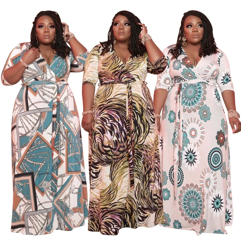 vintage style women's clothing Artsy Boho V-Neck Maxi Dress: Eye-Catching Color Block with women's clothing 1600s Rib-Knit Short Sleeves - Exclusive Vacation Offer women's clothing in the 1960s