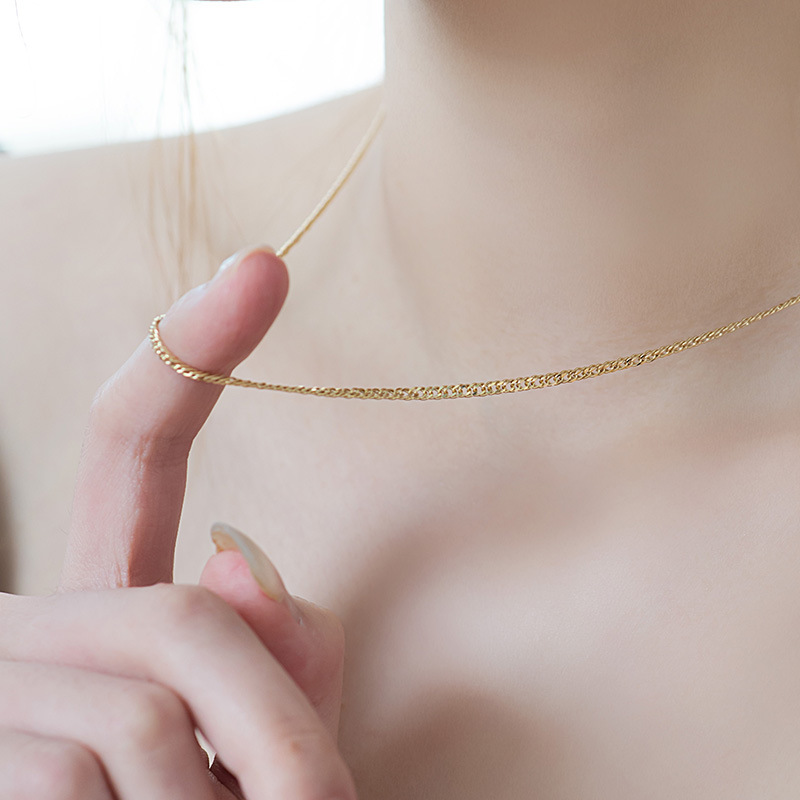 high end unisex jewelry Fashion-Forward Weatherproof Necklace: Affordable Simple Style in Solid high quality vermeil jewelry Colors high end gold jewelry brands