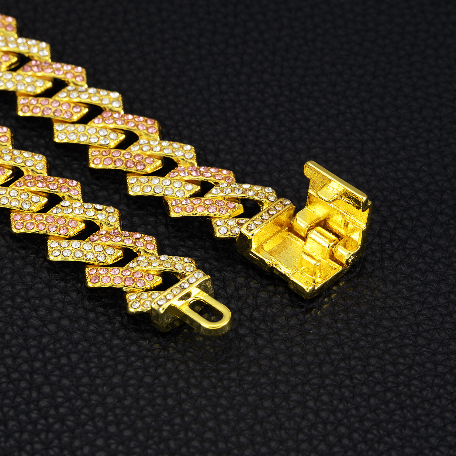 luca domani men's jewelry Vintage-Inspired Upcycled Celebrity Style Geometric Hip-Hop Zinc Alloy Necklace with zara men's jewelry Faux Diamonds yellow gold men's jewelry