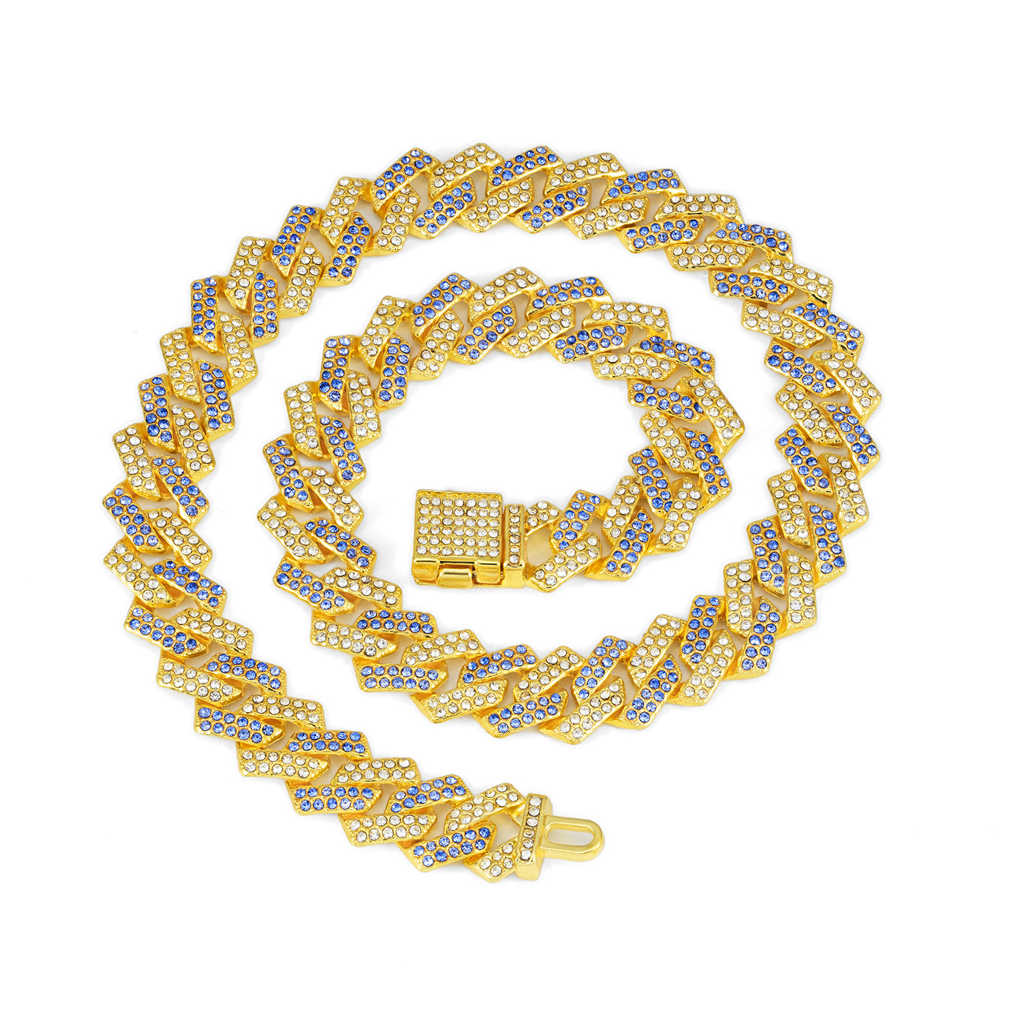 men's jewelry deals Vintage-Inspired Upcycled Celebrity Style sam's club men's jewelry Geometric Hip-Hop Zinc Alloy Necklace with Faux Diamonds men's jewelry designers