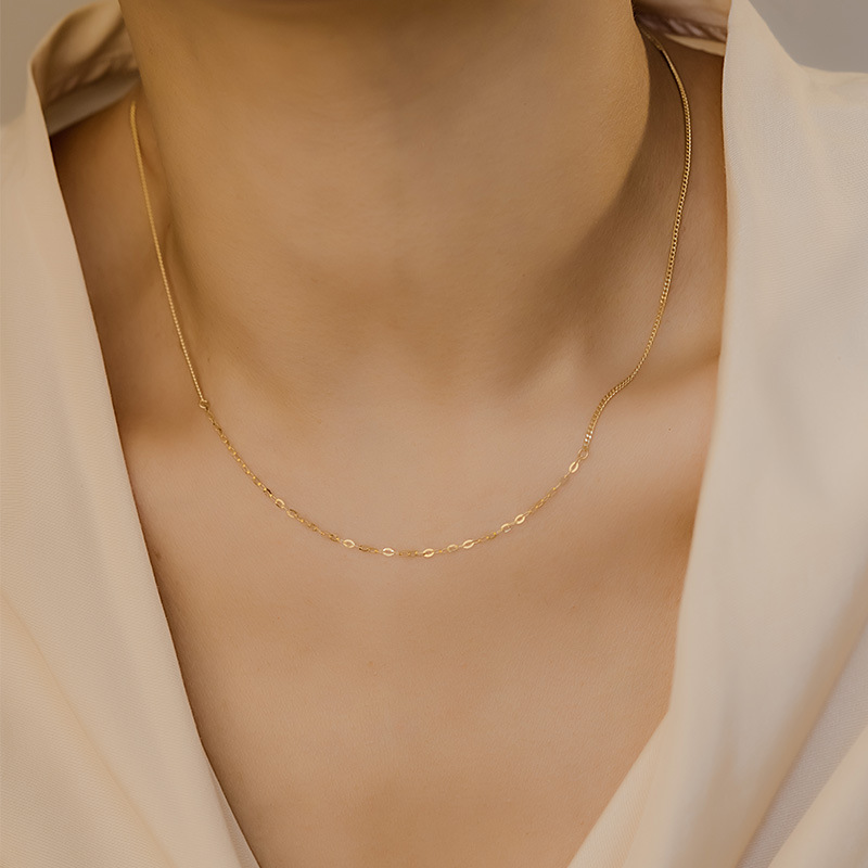 wholesale high end jewelry Eco-Friendly Romantic 14K Gold Necklace - Simple Masculine high end jewelry companies Style high end emerald jewelry