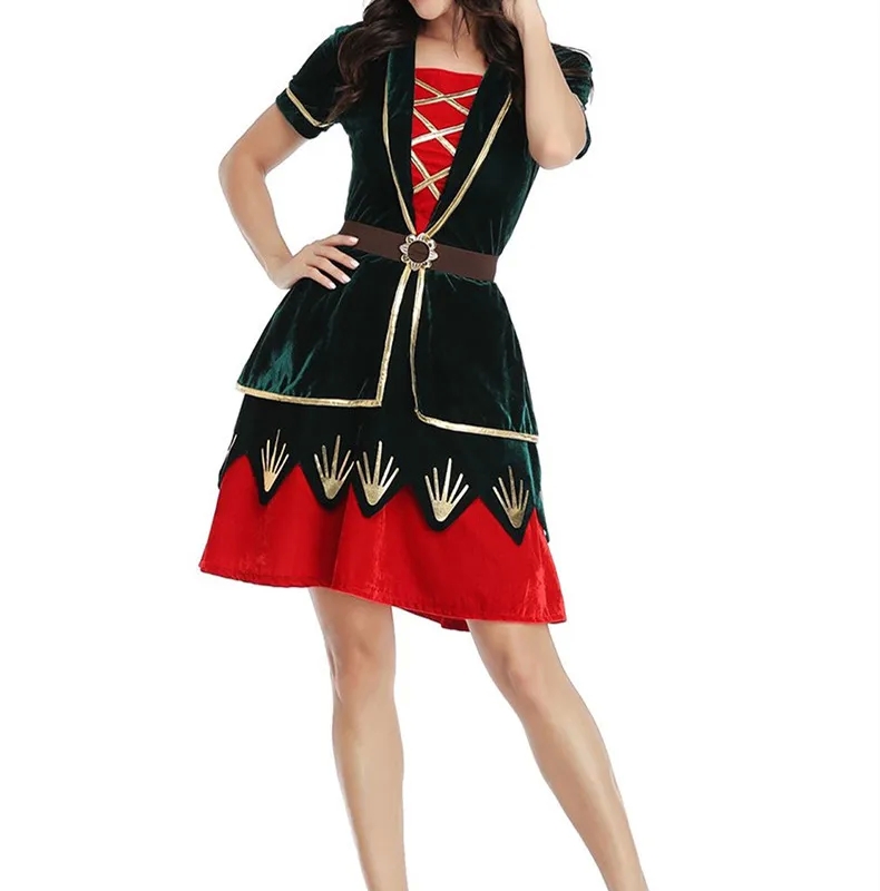 60s women's clothing Ethically Made Vintage Christmas Costume with Customized Accessories and Glam Masquerade 8xl women's clothing Props women's clothing online