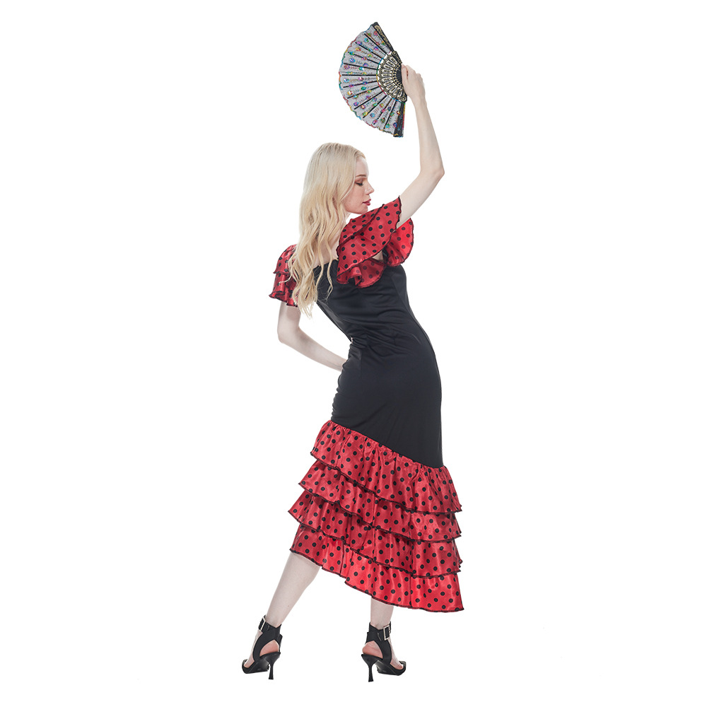 70 off women's clothing Women's women's clothing in the 1920s Vintage Style Halloween Masquerade Costume with Polka Dots - Bold Classic Earthy Look egyptian women clothing