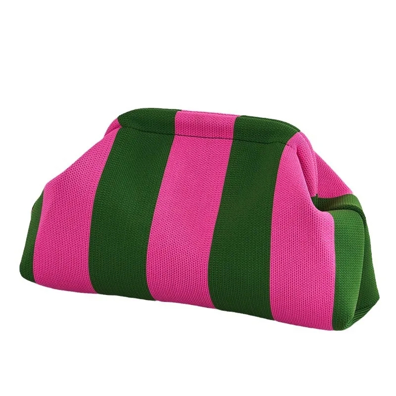 7 gallon trash bags Exclusive High-Quality Women's Bold Non-Toxic Polyester Square designer tote bags Cloud-Shaped Stripe Bag fenn bags