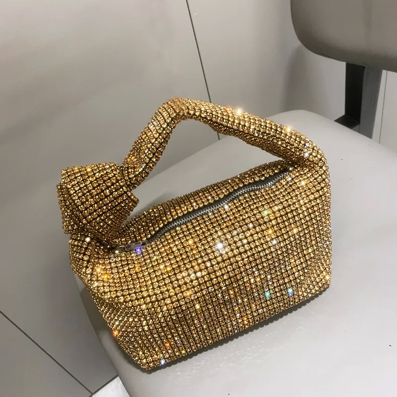 about kipling bags Trendy Premium Rhinestone Square Streetwear Bag - Acrylic Craftsmanship Women's Zipper Underarm yorkshire tea bags Accessory bags in progress