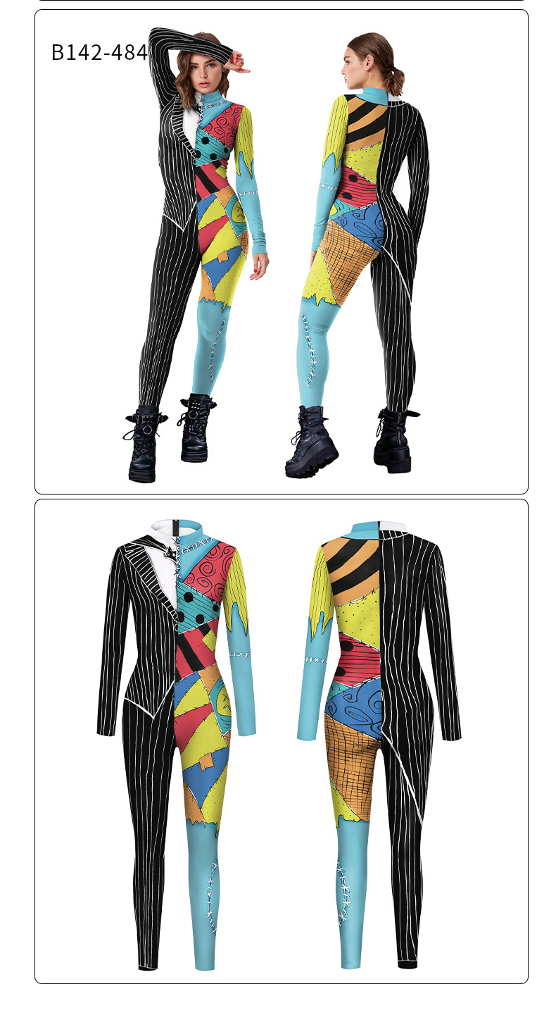 avenue women's clothing Women's Skin-Friendly Color Block Halloween Costume with Eye-Catching Props rails women's clothing - Gift-Ready for Parties women's clothing boutique near me