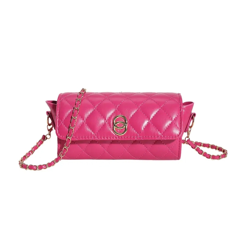 bags 4x6 Elegant Women's Premium PU Leather Classic Quilted Shoulder Bag bags with charms with Metal Button and Magnetic Closure luella bags