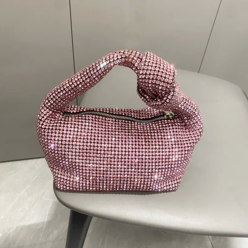 bags by bird Trendy Premium Rhinestone Square Streetwear Bag - 10 gallon trash bags Acrylic Craftsmanship Women's Zipper Underarm Accessory bags kurt geiger