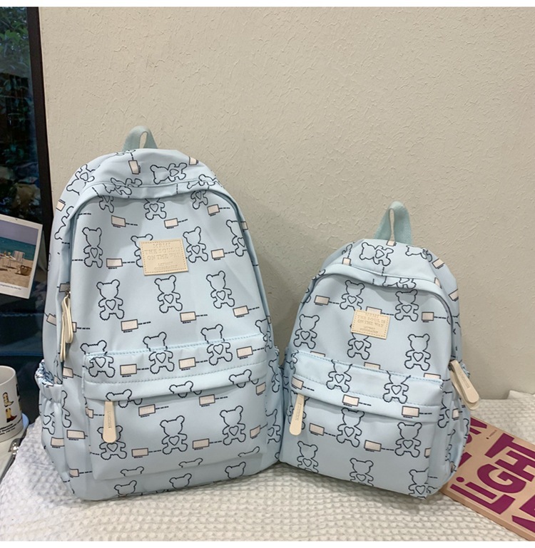 bags for girls Edgy & Durable Customizable bags in progress Cartoon Bear Backpack for School & Daily Use bags drawing