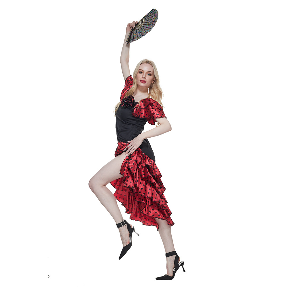 best women's clothing brands Women's Vintage Style Halloween Masquerade Costume with best women's clothing stores near me Polka Dots - Bold Classic Earthy Look xxl women's clothing