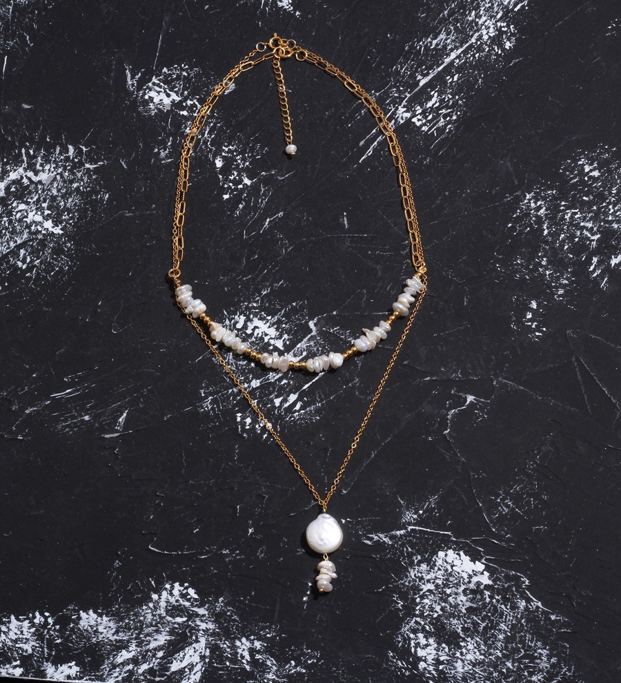 black owned high end jewelry Eco-Chic Celeb Style: Upcycled Shiny high end jewelry Titanium & Freshwater Pearl Jewelry Set (2 PCS/Package) high end jewelry toronto