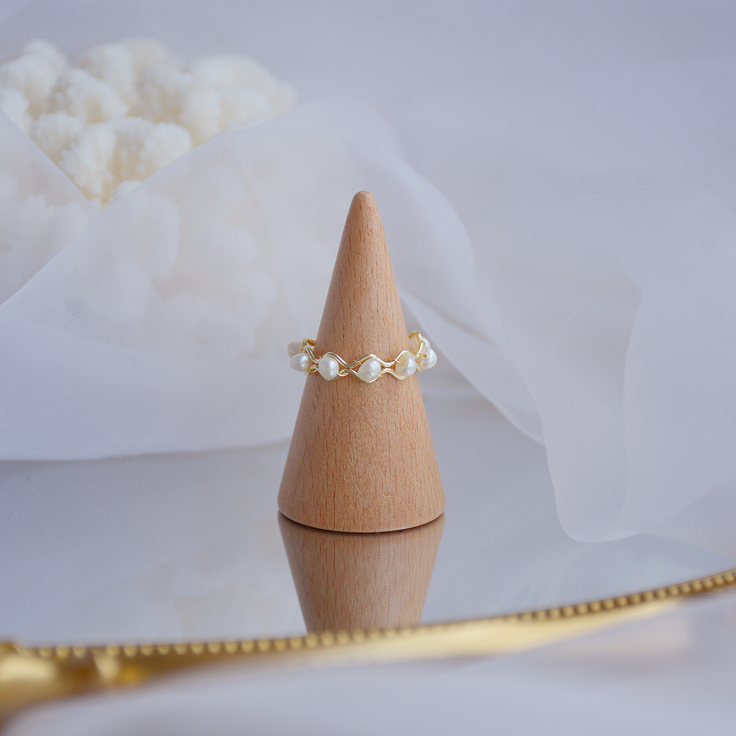 chanel high end jewelry Handmade Bold Geometric Freshwater Pearl Open Rings - Boho Chic Grunge high end gothic jewelry Affordable Luxury how to sell high end jewelry on ebay