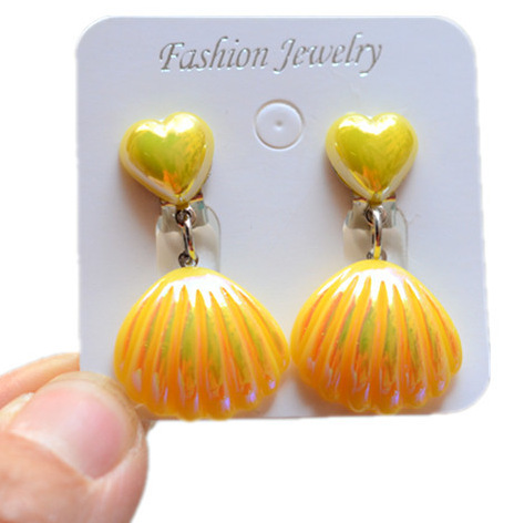costume jewelry 303 Vintage Retro Resin Ear Cuffs for Girls - wow fashion jewelry Non-Toxic Classic Style in Simple Shell Design fashion jewelry sp. z o.o