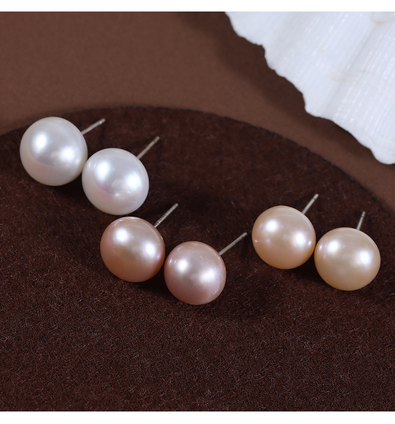 custom made high end jewelry Genuine Polished Freshwater Pearl Studs - Safe, Solid Color Earrings what is the most high end jewelry brand from Seasonal Collection is kendra scott high end jewelry