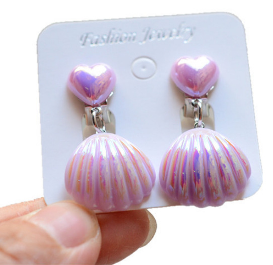 fashion jewelry fair hong kong Vintage Retro ﻿fashion jewelry Resin Ear Cuffs for Girls - Non-Toxic Classic Style in Simple Shell Design ebay fashion jewelry