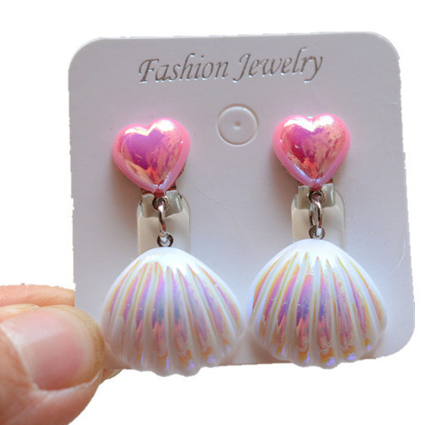 fashion jewelry fashion jewelry sets Vintage Retro Resin Ear what kind of jewelry was worn in the 90s Cuffs for Girls - Non-Toxic Classic Style in Simple Shell Design dior fashion jewelry