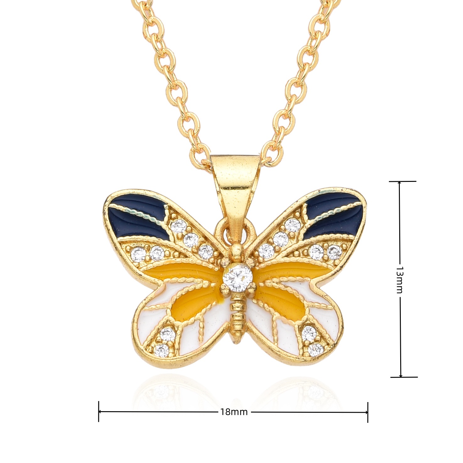 fine jewelry making classes Ethical Glam Copper Butterfly Statement fine jewelry uk Pendant Necklace fine jewelry display