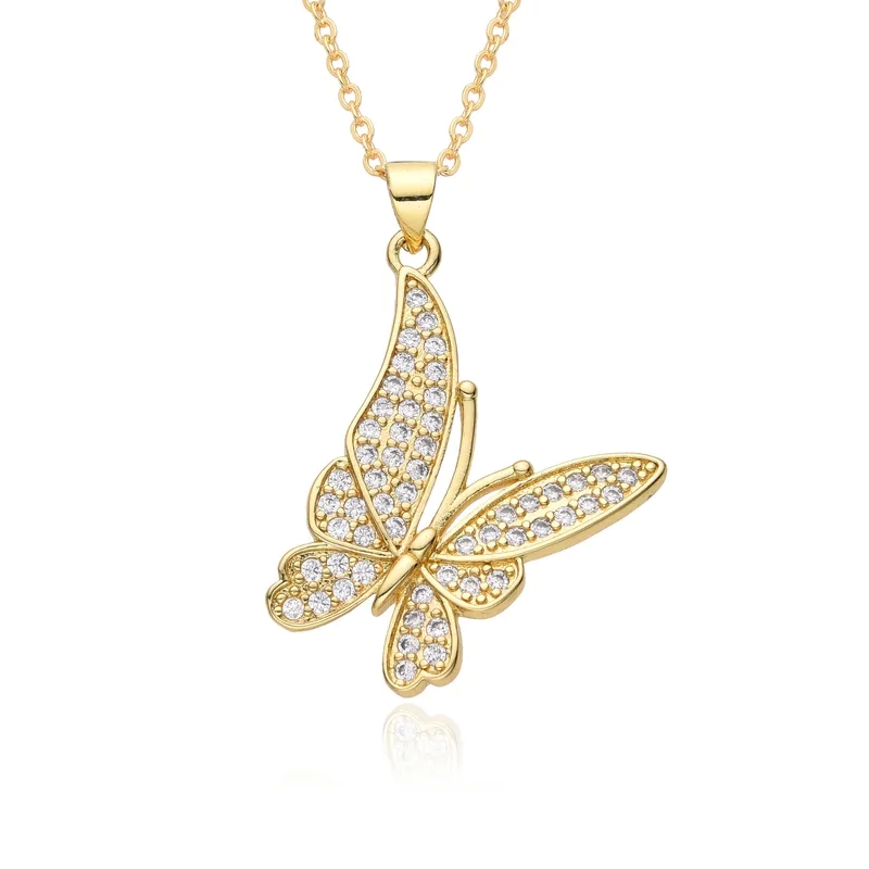 fine jewelry near me open now Ethical Glam Copper Butterfly jacoje fine jewelry Statement Pendant Necklace carolina fine jewelry