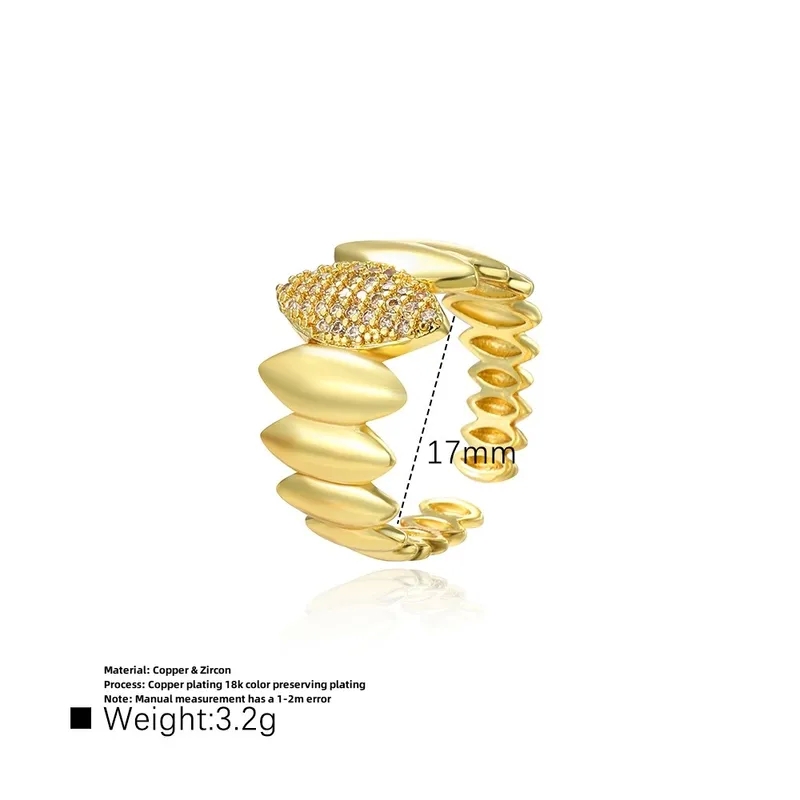 fine jewelry tennis bracelet Custom fine jewelry 3d printer Boho-Inspired Hand-Engraved Geometric Zircon Open Rings in 18K Gold Plated Copper fine jewelry pawn shop near me