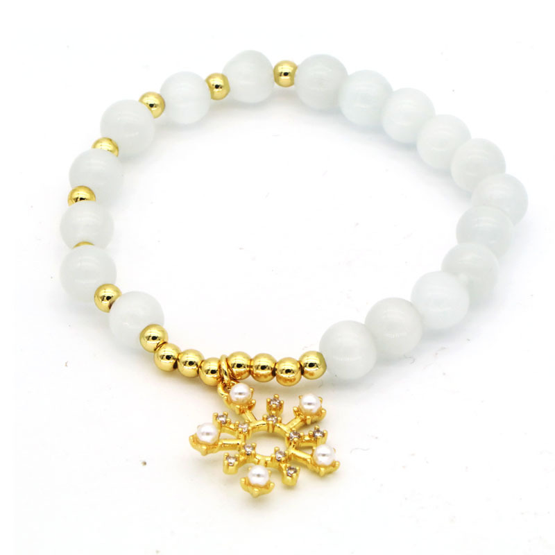 fine jewelry trends 2025 Wholesale Masculine Opal Zircon Pearl Copper guven fine jewelry Bracelet - Bespoke Everyday Bohemian Style brilliance fine jewelry 10kt gold earrings