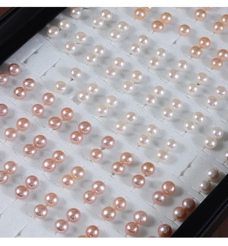 flower high end jewelry brands Genuine Polished Freshwater Pearl high end personalized jewelry Studs - Safe, Solid Color Earrings from Seasonal Collection high-end jewelry stores