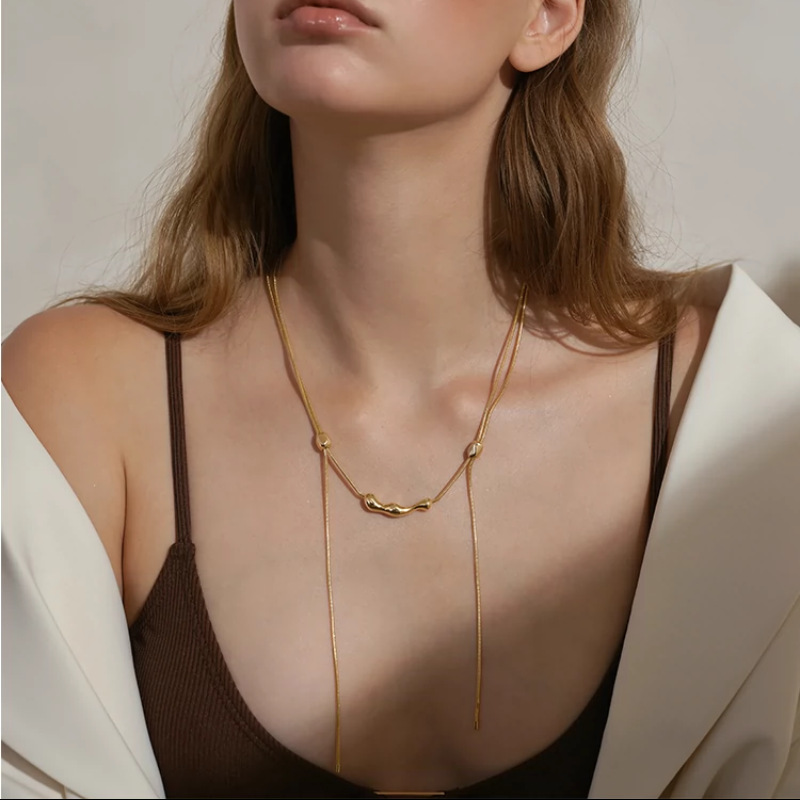 gucci high end jewelry Vintage-Inspired Artisan-Made Polished Brass Geometric Necklace making high end jewelry Wholesale selling high end jewelry online