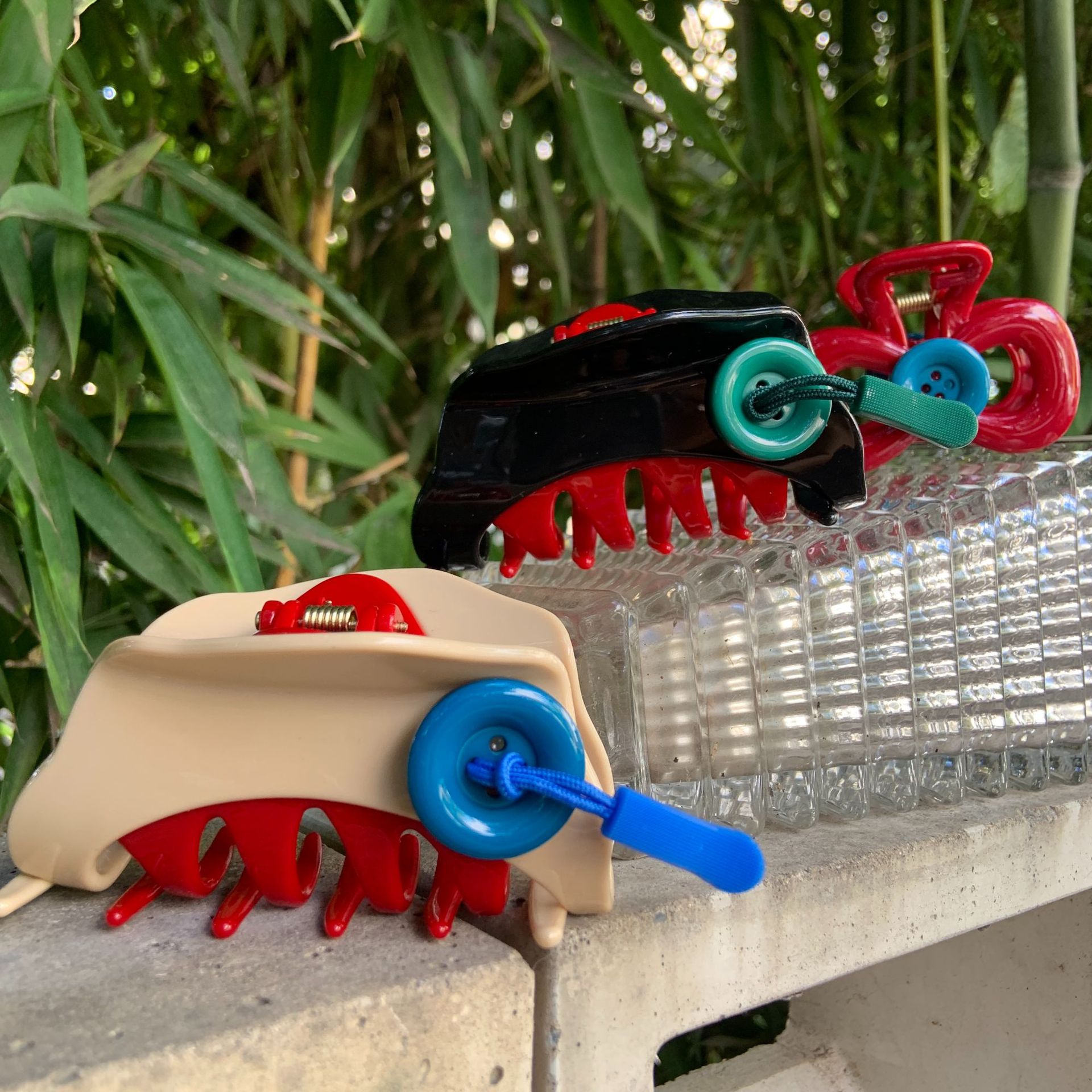 hair accessories for braids Exclusive Luxury updo hair accessories Women's Streetwear: Affordable Geometric Resin Hair Claws Must-Have 50s hair accessories flowers