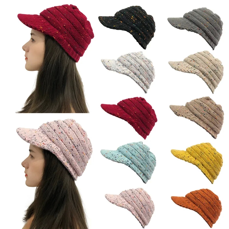 Exclusive Women's Eco-Friendly Classic Wool Cap - Skin-Friendly Upcycled Design with Curved Eaves