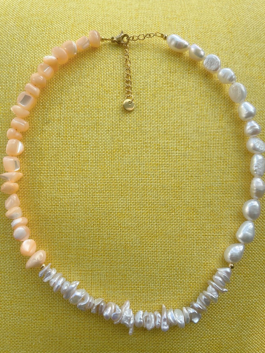 high end jewelry appraisal Eco-Chic Celeb Style: Upcycled Shiny Titanium & Freshwater Pearl Jewelry Set (2 high end zebra jewelry PCS/Package) popular high end jewelry brands
