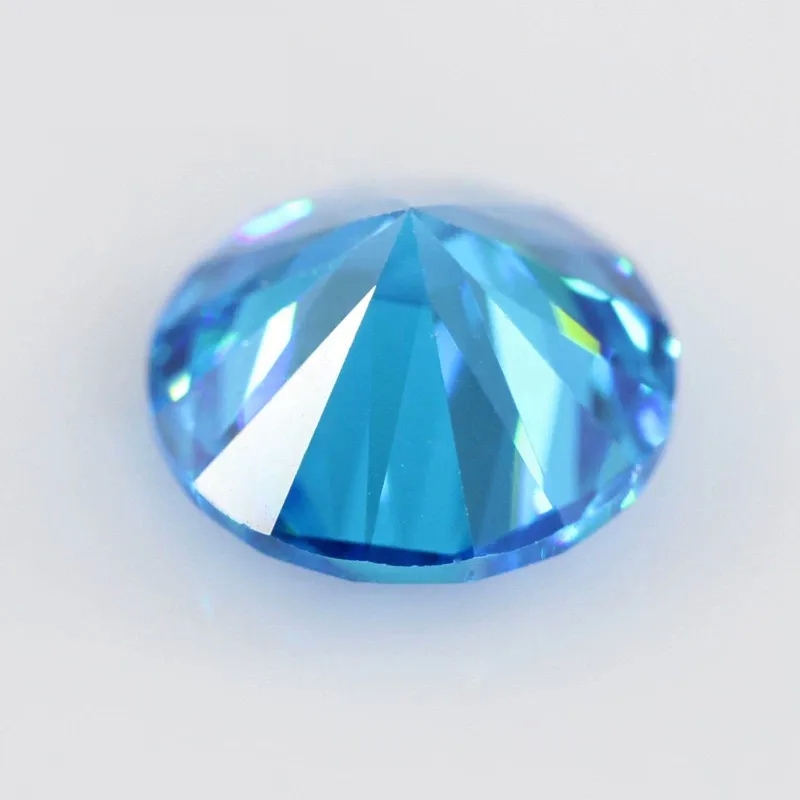 high end jewelry stores dallas "Exclusive Stylish Sea Blue Moissanite Stone – Lightweight Durable & Glamorous Round high end jewelry stores Gem" cartier high end jewelry