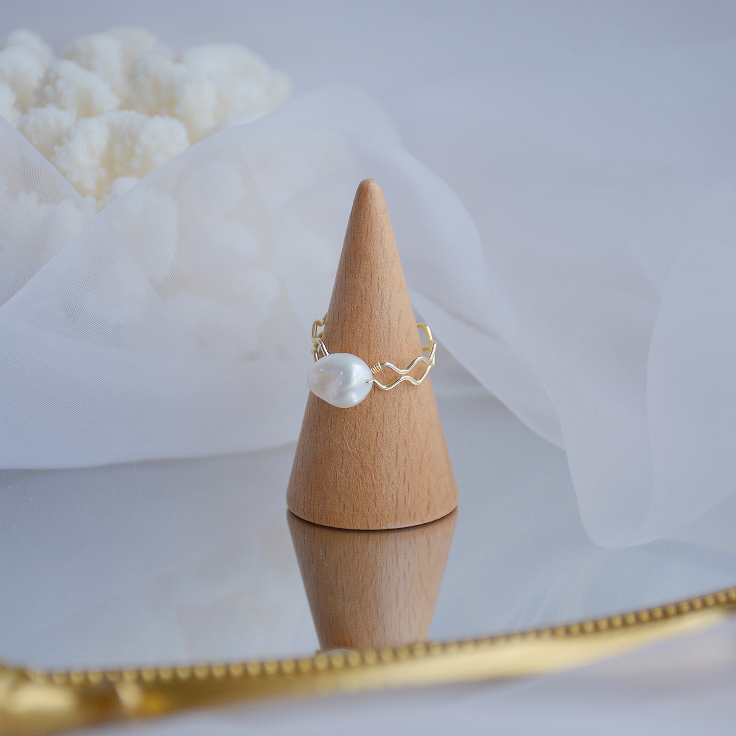 high end jewelry trends 2024 Handmade Bold Geometric Freshwater Pearl Open high end jewelry toronto Rings - Boho Chic Grunge Affordable Luxury graff high end jewelry