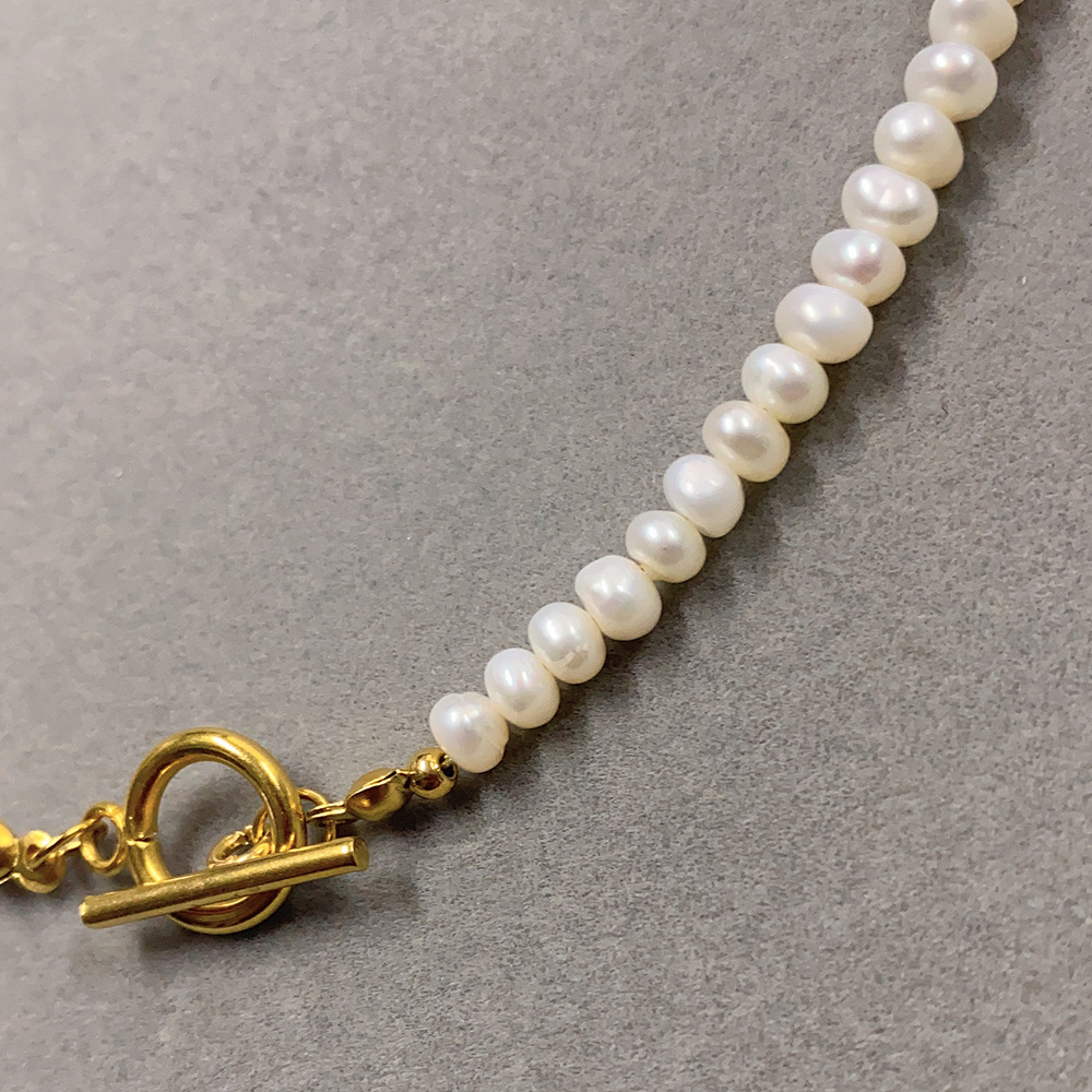 high end octopus jewelry Minimalist high end japanese jewelry brands Titanium Steel Jewelry Set with Rare Freshwater Pearls - Durable & Sleek Design (2 PCS/Package) high end harry potter jewelry